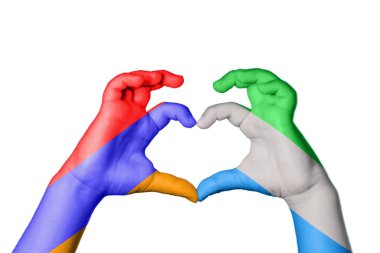 Ermenistan Sierra Leone Kalbi, El hareketi kalp yapmak, Kırpma Yolu