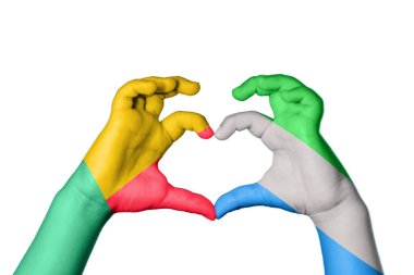 Benin Sierra Leone Heart, El hareketi kalp yapma, Kırpma Yolu