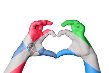 Dominik Cumhuriyeti Sierra Leone Kalbi, El hareketi kalp yapma, Kırpma Yolu