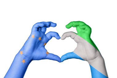 Avrupa Birliği Sierra Leone Kalbi, El hareketi kalp yapma, Kırpma Yolu