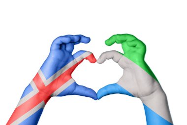 İzlanda Sierra Leone Kalbi, El hareketi kalp yapma, Kırpma Yolu