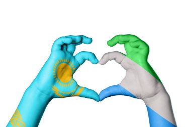 Kazakistan Sierra Leone Kalbi, El hareketi kalp yapma, Kırpma Yolu