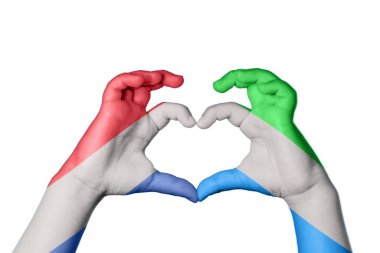 Hollanda Sierra Leone Kalbi, El hareketi kalp yapma, Kırpma Yolu