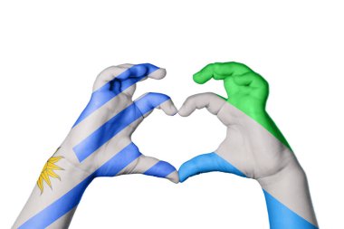 Uruguay Sierra Leone Kalbi, El hareketi kalp yapma, Kırpma Yolu