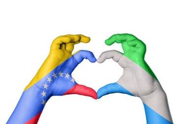 Venezuela Sierra Leone Kalbi, El hareketi kalp yapmak, Kırpma Yolu