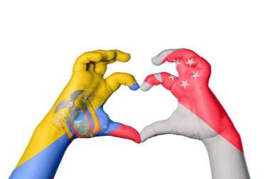 Ekvador Singapur Kalbi, El hareketi kalp yapma, Kırpma Yolu