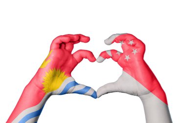 Kiribati Singapur Kalbi, El hareketi kalp yapma, Kırpma Yolu