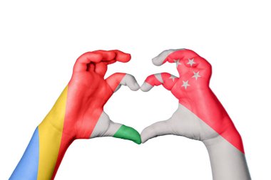 Seyşeller Singapur Kalbi, El hareketi kalp yapma, Kırpma Yolu