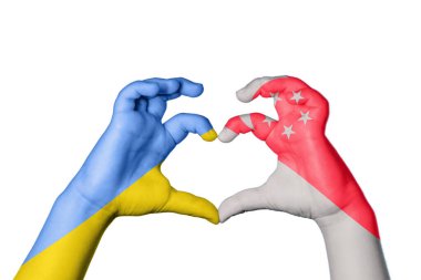 Ukrayna Singapur Kalbi, El hareketi kalp yapma, Kırpma Yolu