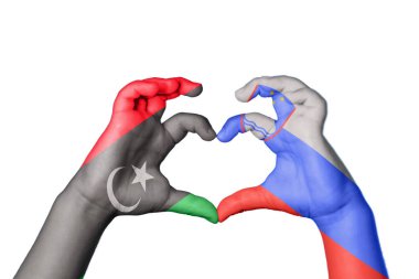 Libya 'nın Slovenya Kalbi, El hareketi, kalp yapma, Kırpma Yolu