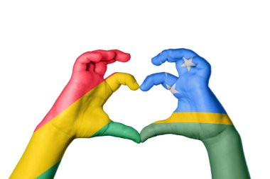 Bolivya Solomon Adaları Kalbi, El hareketi kalp yapma, Kırpma Yolu