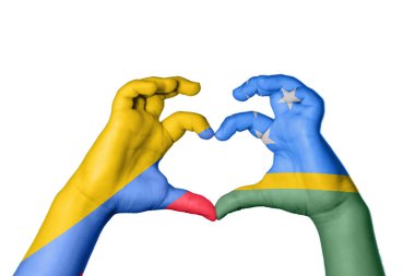 Kolombiya Solomon Adaları Kalbi, El hareketi kalp yapma, Kırpma Yolu