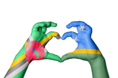 Dominica Solomon Adaları Kalbi, El hareketi kalp yapma, Kırpma Yolu