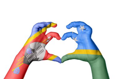 Eswatini Solomon Adaları Kalbi, El hareketi kalp yapma, Kırpma Yolu