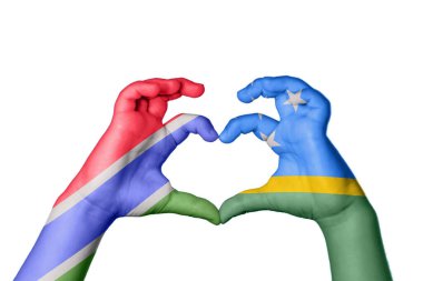 Gambiya Solomon Adaları Kalbi, El hareketi kalp yapma, Kırpma Yolu