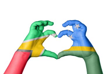 Guyana Solomon Adaları Kalbi, El hareketi kalp yapma, Kırpma Yolu