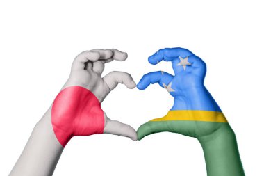 Japon Solomon Adaları Kalbi, El hareketi kalp yapma, Kırpma Yolu