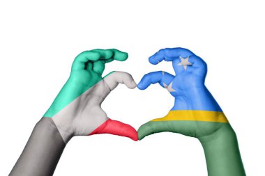 Kuveyt Solomon Adaları Kalbi, El hareketi kalp yapma, Kırpma Yolu