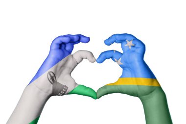 Lesotho Solomon Adaları Kalbi, El hareketi kalp yapma, Kırpma Yolu