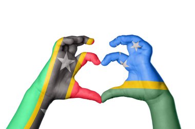 Saint Kitts ve Nevis Solomon Adaları Kalbi, El hareketi kalp yapma, Kırpma Yolu