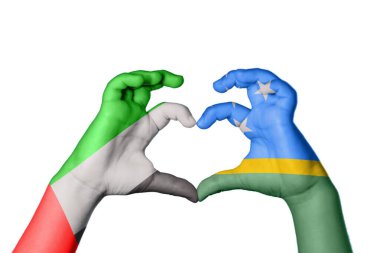 Birleşik Arap Emirlikleri Solomon Adaları Kalbi, El hareketi kalp yapma, Kırpma Yolu