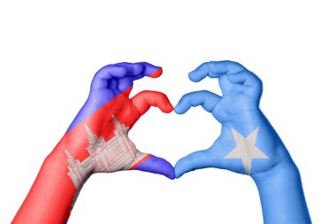 Kamboçya Somali Kalbi, El hareketi kalp yapmak, Kırpma Yolu