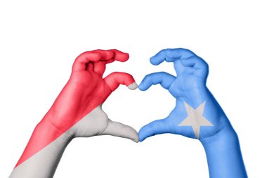 Endonezya Somali Kalbi, El hareketi kalp yapma, Kırpma Yolu