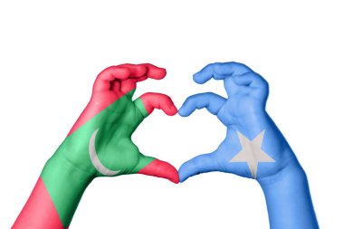 Maldivler Somali Kalbi, El hareketi kalp yapma, Kırpma Yolu