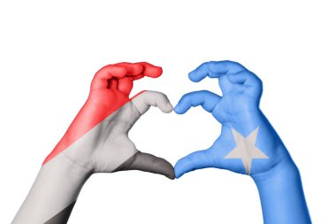 Yemen Somali Kalbi, El hareketi kalp yapma, Kırpma Yolu