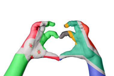 Burundi Güney Afrika Kalbi, El hareketi kalp yapma, Kırpma Yolu