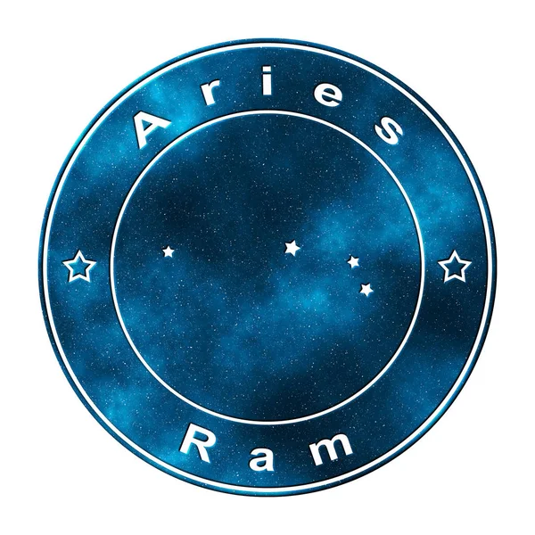 Aries Star Constellation Cluster Estrelas Ram Constellation — Fotografia de Stock