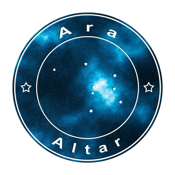 Ara Star Constellation Cluster Estrelas Altar Constellation — Fotografia de Stock