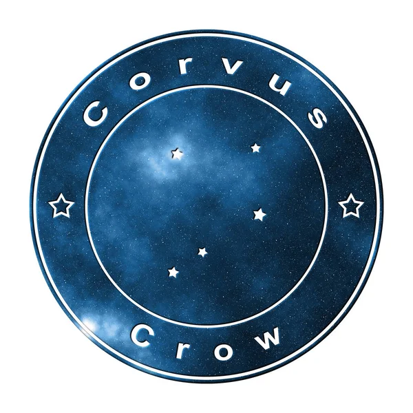 Corvus Star Constellation Cluster Stars Crow Constellation — 图库照片