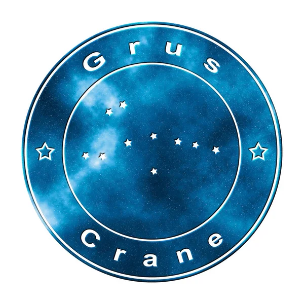 Grus Star Constellation Gromada Gwiazd Konstelacja Żurawi — Zdjęcie stockowe