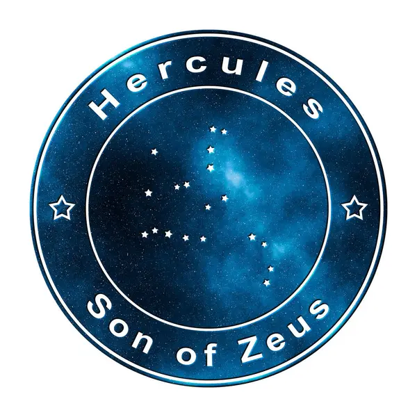 Constellation Étoiles Hercules Cluster Étoiles Homme Fort Céleste Constellation Hommes — Photo