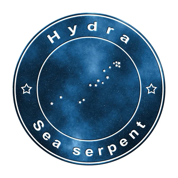 Constellation Des Étoiles Hydra Amas Étoiles Constellation Serpent Mer — Photo
