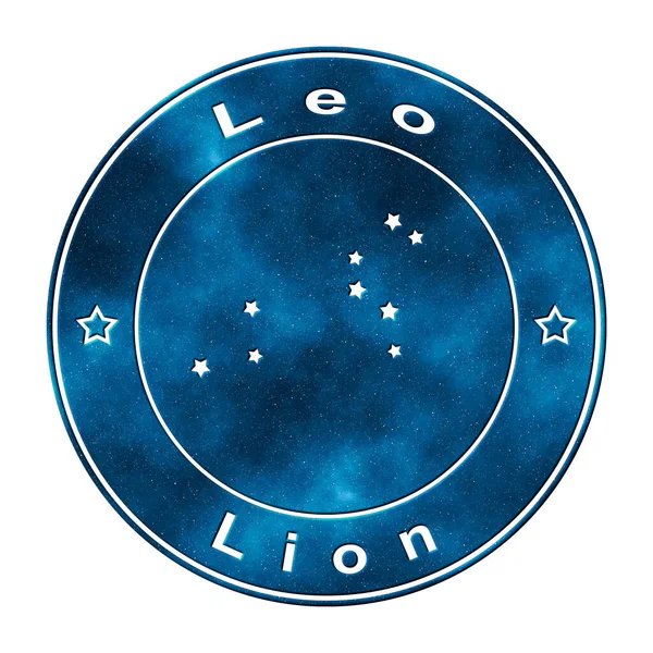 Konstelacja Gwiazd Leo Gromada Gwiazd Konstelacja Lwa — Zdjęcie stockowe
