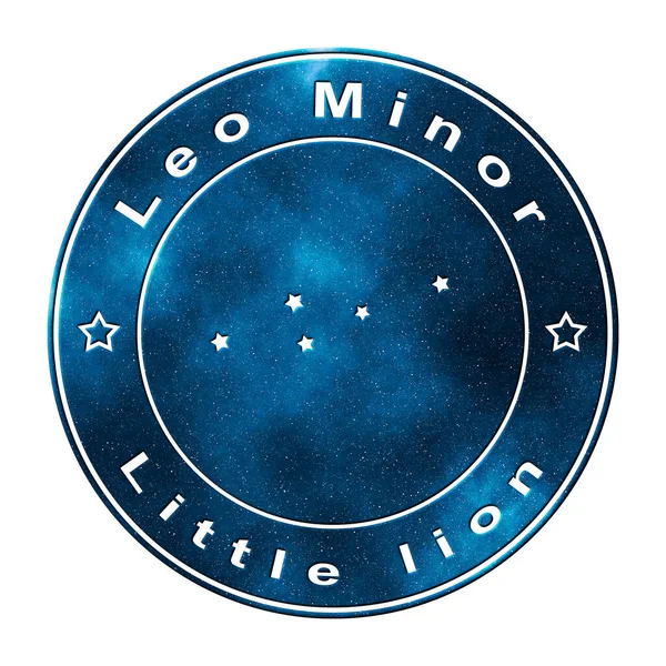 Leo Minor Star Constellation Gromada Gwiazd Mała Konstelacja Lwa Mały — Zdjęcie stockowe