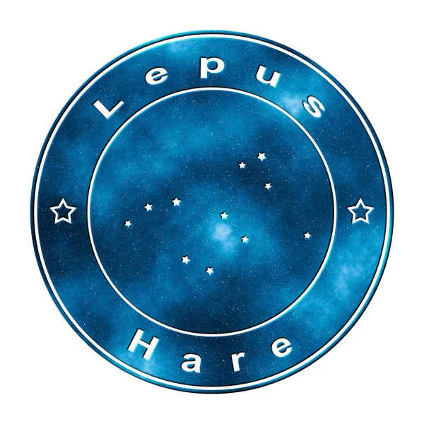 Lepus Star Constellation Cluster Estrelas Hare Constellation — Fotografia de Stock