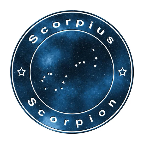 Konstelacja Gwiazd Skorpiona Gromada Gwiazd Konstelacja Skorpiona — Zdjęcie stockowe