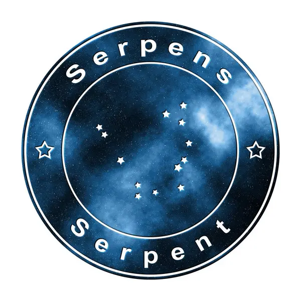 Serpens Star Constellation Cluster Stars Serpent Snake Constellation — Stock Photo, Image