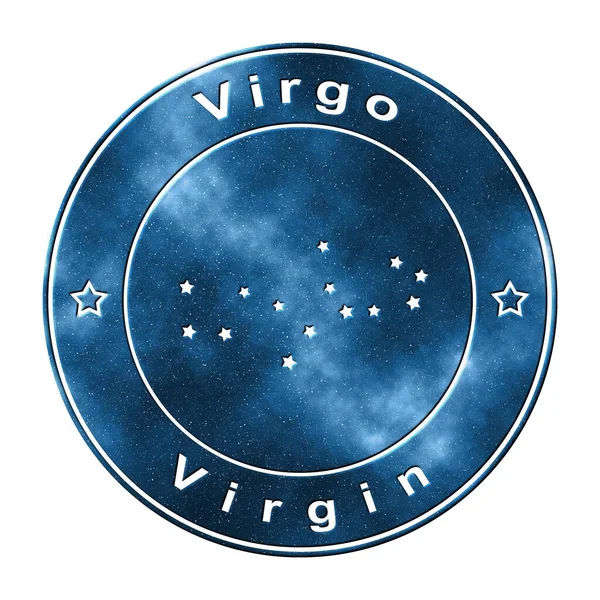 Virgo Star Constellation Cluster Stars Virgin Constellation — Stock Photo, Image