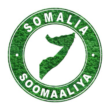 Somali haritası, CO2 emisyon konsepti, kırpma yolu