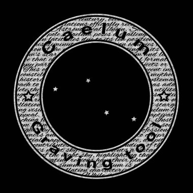 Caelum Yıldızı Takımyıldızı, Siyah Arkaplanda, Keski Takımyıldızı