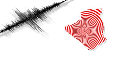 Sismik aktivite depremi Cezayir haritası Richter ölçeği