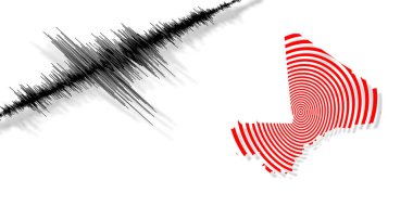 Sismik aktivite depremi Mali haritası Richter ölçeği