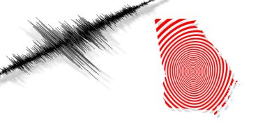 Gürcistan haritası Richter ölçeğinde sismik aktivite