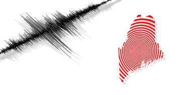 Sismik aktivite depremi Maine haritası Richter ölçeği