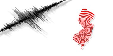 Sismik aktivite depremi New Jersey haritası Richter ölçeği