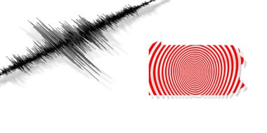 Pennsylvania haritası Richter ölçeğinde sismik aktivite depremi